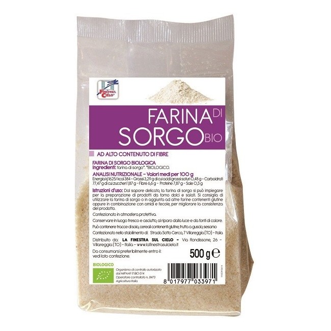 La Finestra sul cielo farina di sorgo bio 500 g La Finestra sul cielo farina di sorgo bio 500 g