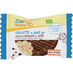 Fior di loto Gallette mais ricoperte cioccolato latte bio 32 g