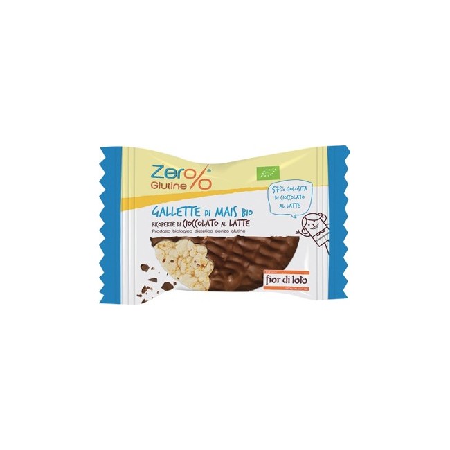 Fior di loto Gallette mais ricoperte cioccolato latte bio 32 g Fior di loto Gallette mais ricoperte cioccolato latte bio 32 g