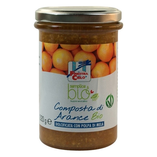 La finestra sul cielo Composta di arance con polpa di mela bio 320 g