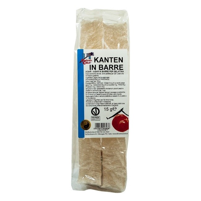La Finestra sul cielo kanten in barre gelatina 15 g La Finestra sul cielo kanten in barre gelatina 15 g