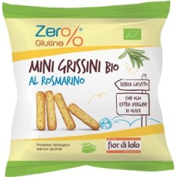 Zero glutine Mini grissini al rosmarino bio monoporzione 30 g