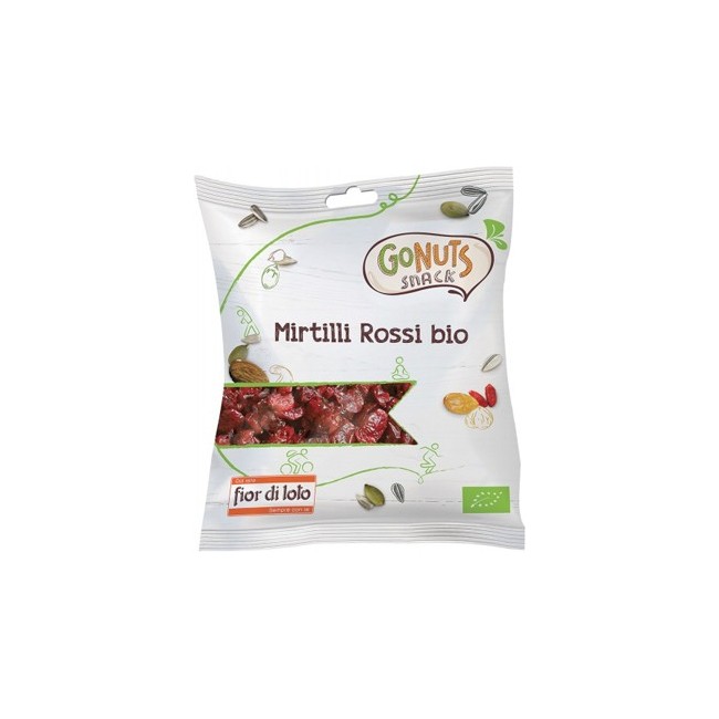 Fior di loto Mirtilli rossi alimento bio di frutta secca 50 g Fior di loto Mirtilli rossi alimento bio di frutta secca 50 g