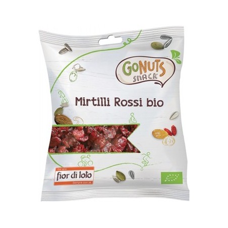 Fior di loto Mirtilli rossi alimento bio di frutta secca 50 g Fior di loto Mirtilli rossi alimento bio di frutta secca 50 g