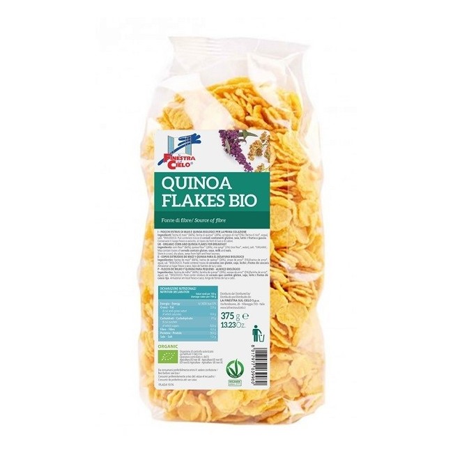 La Finestra sul cielo Quinoa flakes alimento bio 375 g La Finestra sul cielo Quinoa flakes alimento bio 375 g