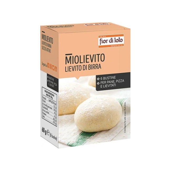 Fior di loto Miolievito Lievito di birra essiccato 60 G Fior di loto Miolievito Lievito di birra essiccato 60 G