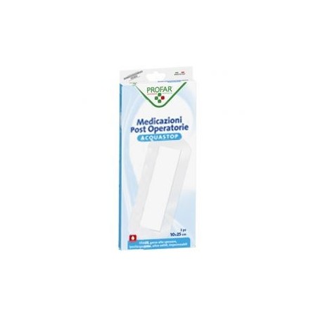 Acquastop medicazione post operatoria profar med 10x25 cm 3 pezzi Acquastop medicazione post operatoria profar med 10x25 cm 3 pezzi