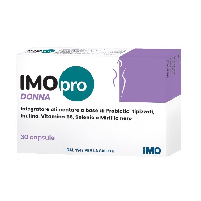 Imo Imopro donna 30 capsule integratore di probiotici Imo Imopro donna 30 capsule integratore di probiotici