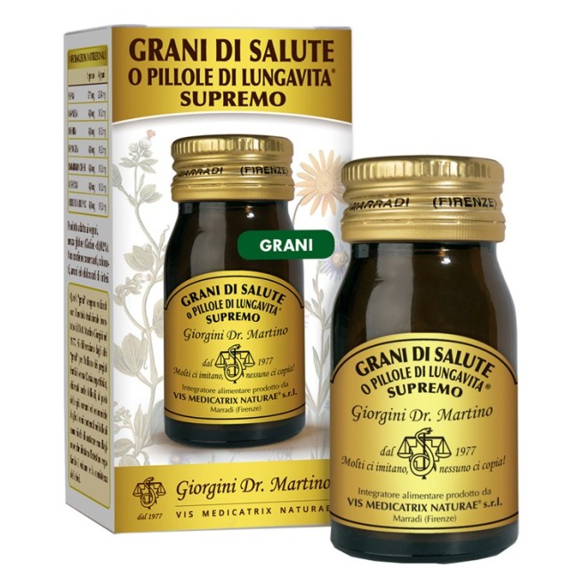 Dottor Giorgini Grani di salute o pillole di lungavita supremo 30 g Dottor Giorgini Grani di salute o pillole di lungavita supremo 30 g