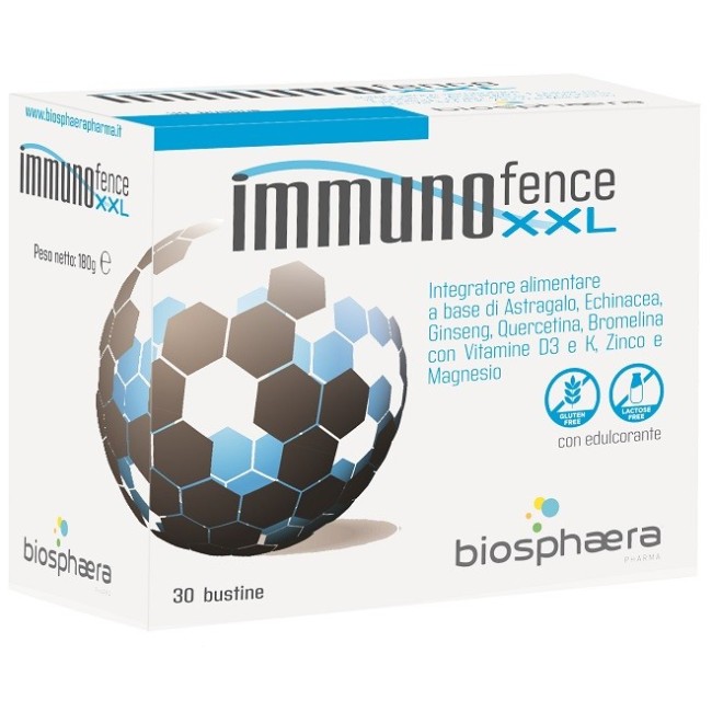 Biosphaera pharma Immunofence xxl integratore 30 bustine Biosphaera pharma Immunofence xxl integratore 30 bustine