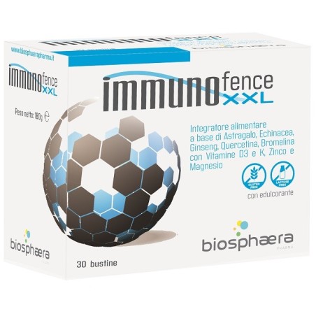 Biosphaera pharma Immunofence xxl integratore 30 bustine Biosphaera pharma Immunofence xxl integratore 30 bustine