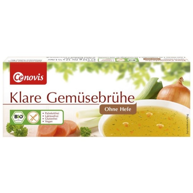Dado cenovis vegetale bio senza lievito 9,3% di verdure 12 cubetti Dado cenovis vegetale bio senza lievito 9,3% di verdure 12 cubetti