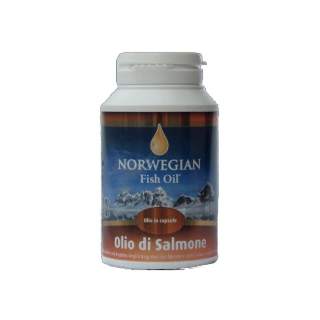 Norvegian fish oil Omega 3 olio di salmone 180 capsule