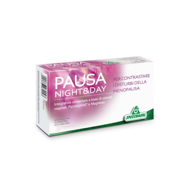 Specchiasol Pausa night&day 60 capsule integratore per la menopausa Specchiasol Pausa night&day 60 capsule integratore per la menopausa
