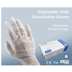 Setino guanto vinile senza polvere l 100 pezzi