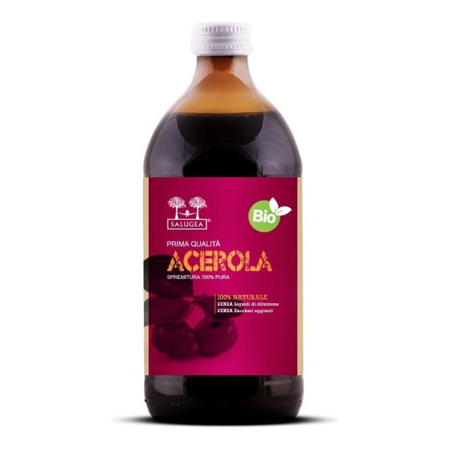 Salugea succo acerola bio 500 ml bevanda con vitamina c Salugea succo acerola bio 500 ml bevanda con vitamina c
