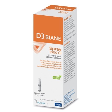 Biocure D3 biane spray 1000 ui integratore 20 ml Biocure D3 biane spray 1000 ui integratore 20 ml