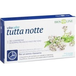 Bios line Vitacalm tutta notte con melatonina 30 compresse