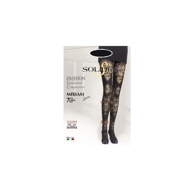 Solidea Miriam collant in pizzo compressione 70 lace nero 2-m Solidea Miriam collant in pizzo compressione 70 lace nero 2-m