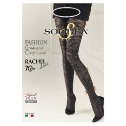 Solidea Rachel collant in pizzo compressione 70 lace antracite 2-m