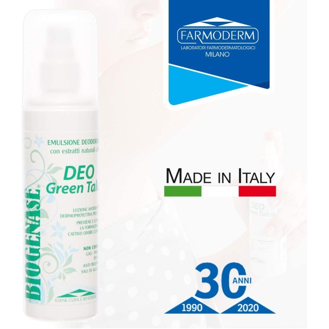 Farmoderm Biogenase deo talco spray deodorante 