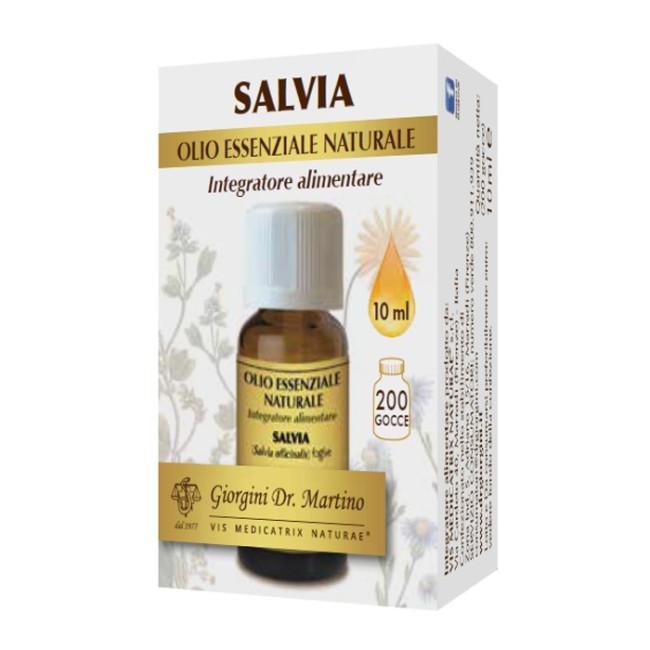 Dottor Giorgini Salvia olio essenziale naturale gocce 10 ml