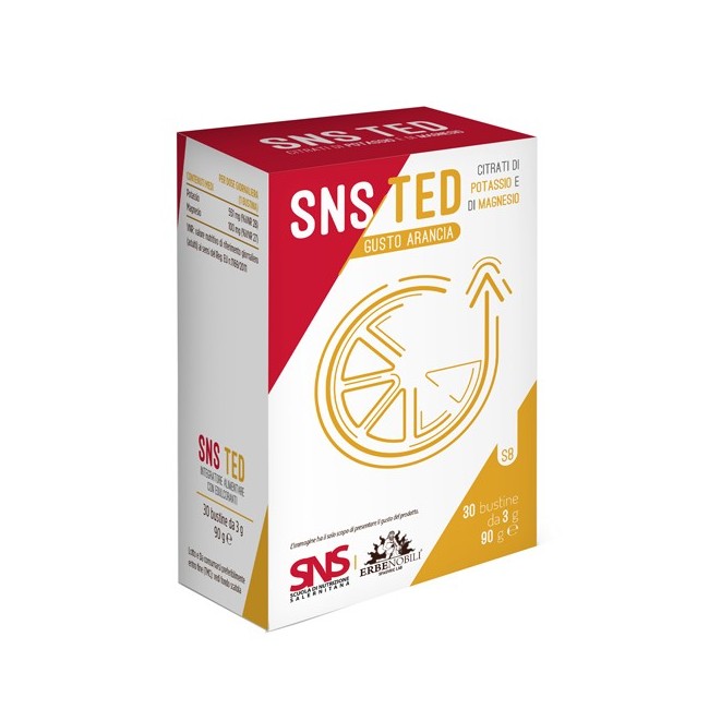 Erbenobili Sns ted 30 bustine integratore di magnesio e potassio Erbenobili Sns ted 30 bustine integratore di magnesio e potassio
