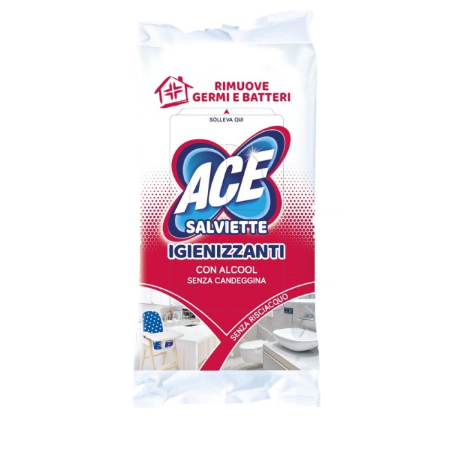Fater Ace salviette igienizzanti e disinfettanti alcool 40 pezzi Fater Ace salviette igienizzanti e disinfettanti alcool 40 pezzi