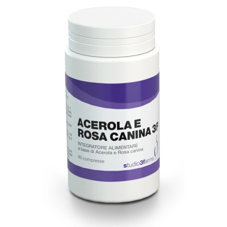 Studio 3 farma Acerola e rosa canina 3f 80 compresse Studio 3 farma Acerola e rosa canina 3f 80 compresse