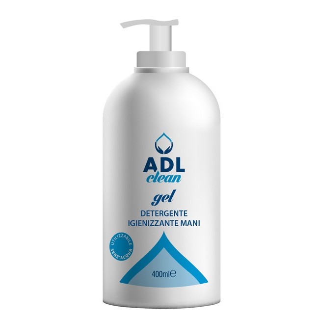 Adl clean gel igienizzante e disinfettante per le mani 400 ml
