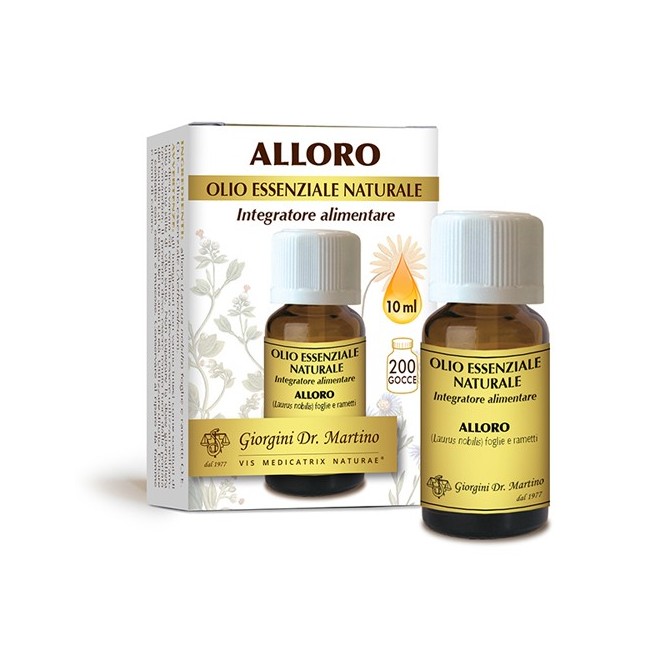 Dottor Giorgini Alloro olio essenziale naturale gocce 10 ml Dottor Giorgini Alloro olio essenziale naturale gocce 10 ml