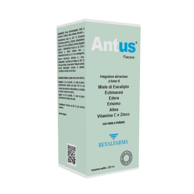 Revalfarma Antus sciroppo fluidificante bronchiale 200 ml Revalfarma Antus sciroppo fluidificante bronchiale 200 ml
