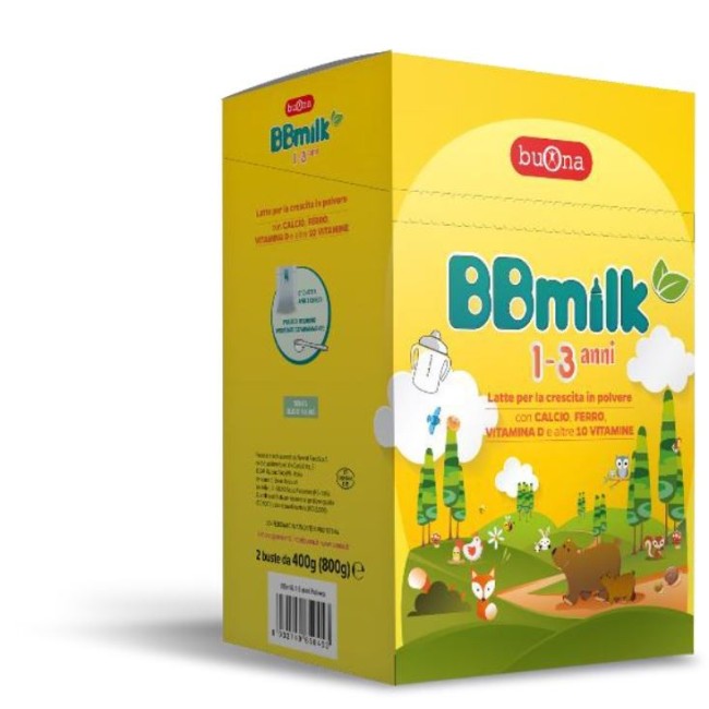 Bbmilk 1-3 latte di crescita in polvere 2 buste da 400 g Bbmilk 1-3 latte di crescita in polvere 2 buste da 400 g