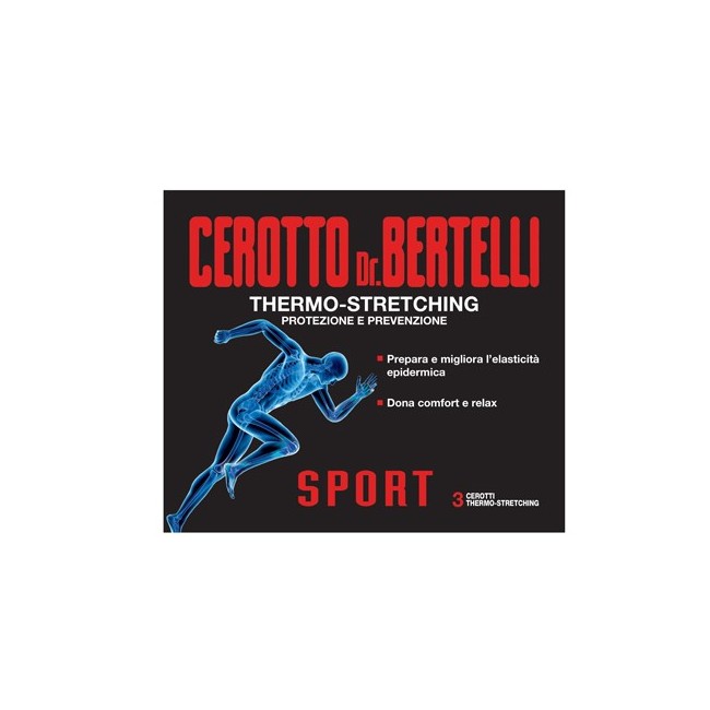 Dr bertelli cerotto sport con olii essenziali 3 pezzi