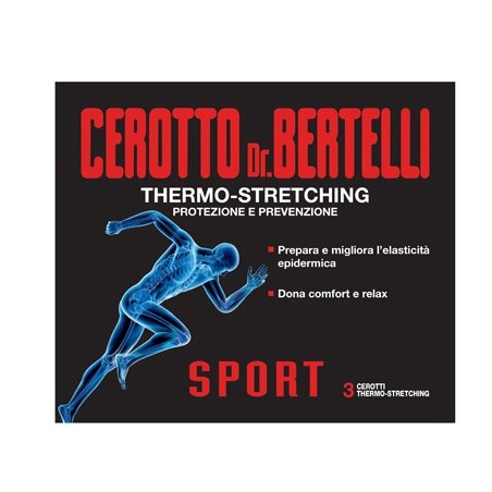 Dr bertelli cerotto sport con olii essenziali 3 pezzi