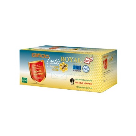 Sofar Bifidolactis royal integratore 12 flaconcini 10 ml Sofar Bifidolactis royal integratore 12 flaconcini 10 ml
