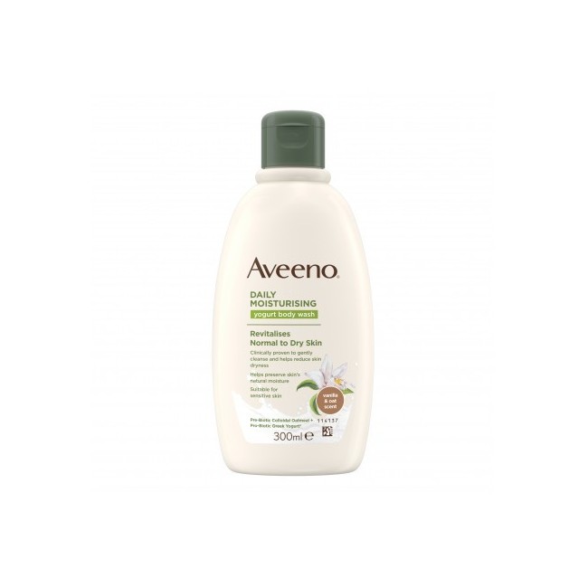 Aveeno Bagno Doccia allo Yogurt Profumo Vaniglia e Avena 300 mL Aveeno Bagno Doccia allo Yogurt Profumo Vaniglia e Avena 300 mL