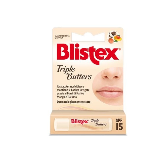 Blistex Triple Butters stick per le labbra spf 15