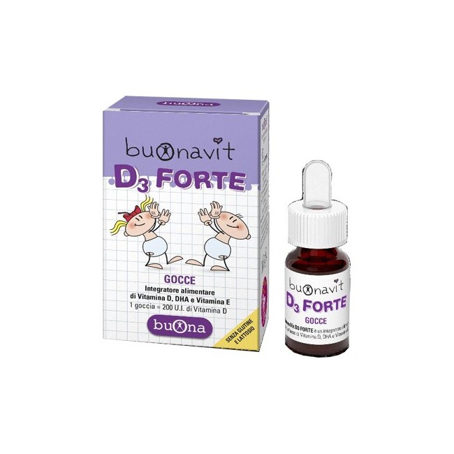 Steve Jones Buonavit d3 forte gocce per bambini 12ml Steve Jones Buonavit d3 forte gocce per bambini 12ml