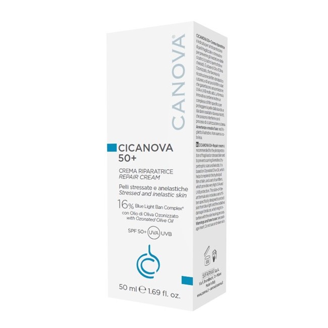 Canova Cicanova crema riparatrice pelli fragili 50+ 50 ml Canova Cicanova crema riparatrice pelli fragili 50+ 50 ml