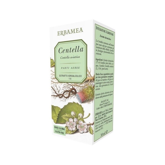 Erbamea Centella estratto idrolacolico gocce 50 ml Erbamea Centella estratto idrolacolico gocce 50 ml