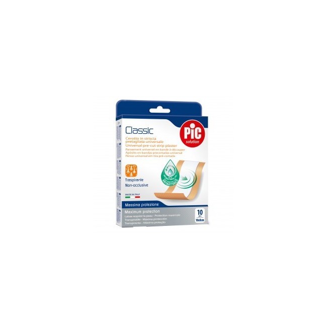 Pic classic cerotto in striscia pretagliata 10x8cm 10 cerotti Pic classic cerotto in striscia pretagliata 10x8cm 10 cerotti