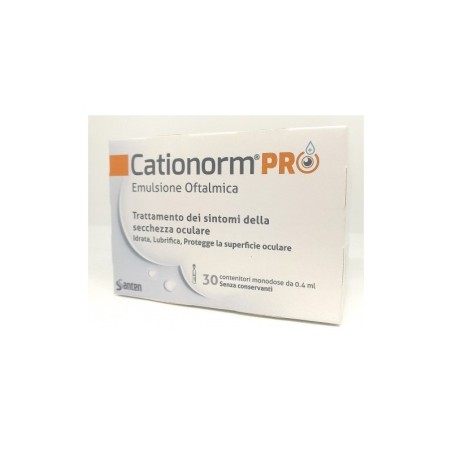 Santen Cationorm pro ud 30 flaconcini monodose da 0,4 ml