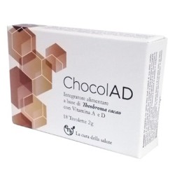 Chocolad 18 tavolette di  Theobroma cacao con Vitamine A e D