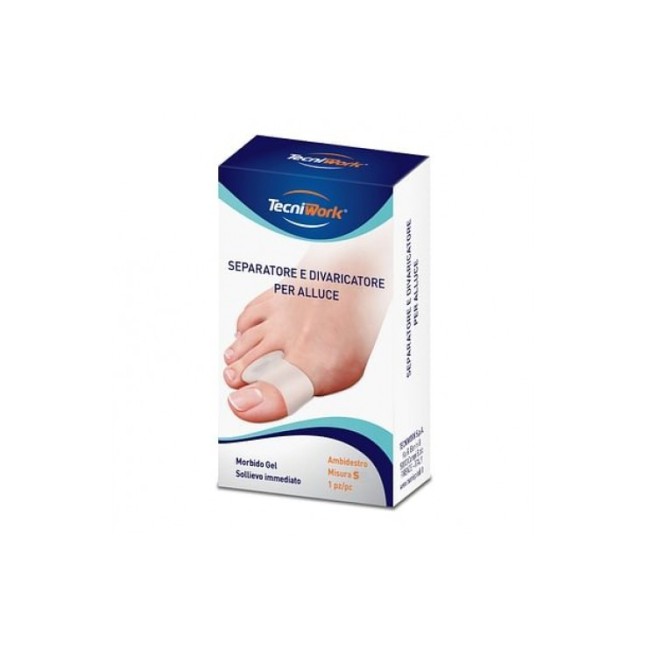 Tecniwork Bio-gel anello separatore e divaricatore alluce s Tecniwork Bio-gel anello separatore e divaricatore alluce s