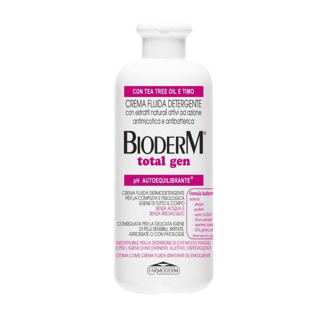 Farmoderm Bioderm total gen detergente idratante 500ml Farmoderm Bioderm total gen detergente idratante 500ml