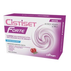 Corman Cistiset forte 8 stick da 10 ml integratore per le vie urinarie