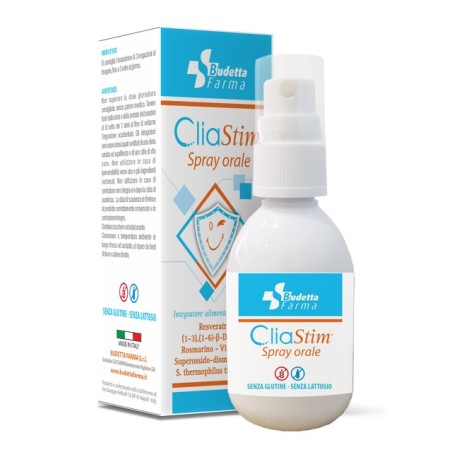 Budetta pharma Cliastim spray orale con beta glucani 20 ml Budetta pharma Cliastim spray orale con beta glucani 20 ml