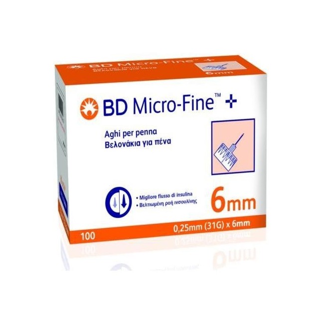 Ago BD Microfine G31 6mm per insulina 100 pezzi