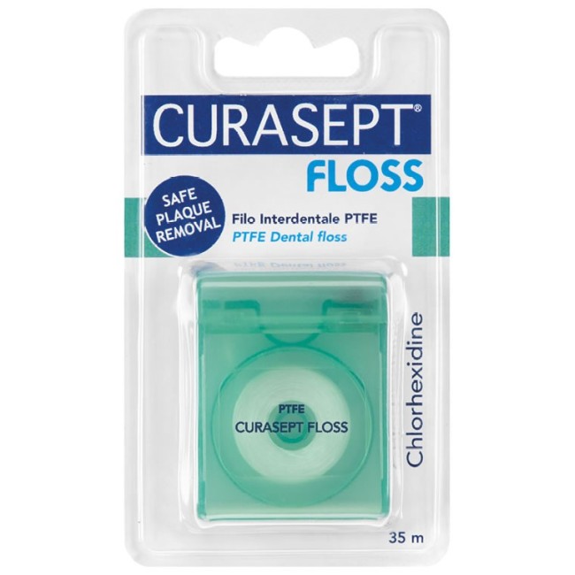 Curasept floss ptfe tape filo interdentale con clorexidina Curasept floss ptfe tape filo interdentale con clorexidina